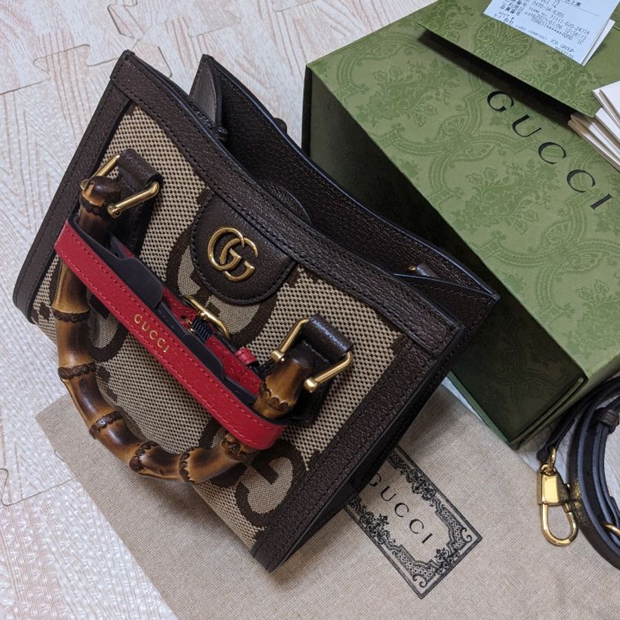 GUCCI DIANA JUMBO GG 迷你手提袋-1