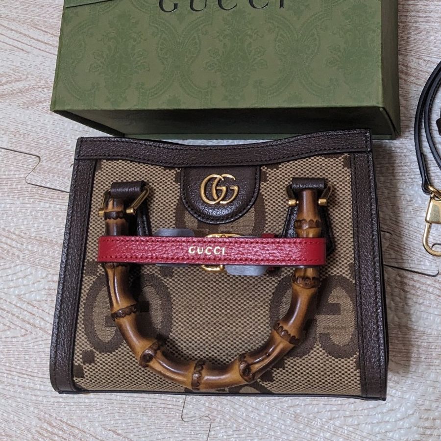 GUCCI DIANA JUMBO GG 迷你手提袋-5