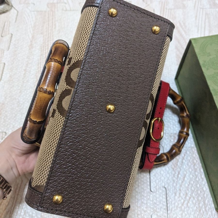 GUCCI DIANA JUMBO GG 迷你手提袋-8
