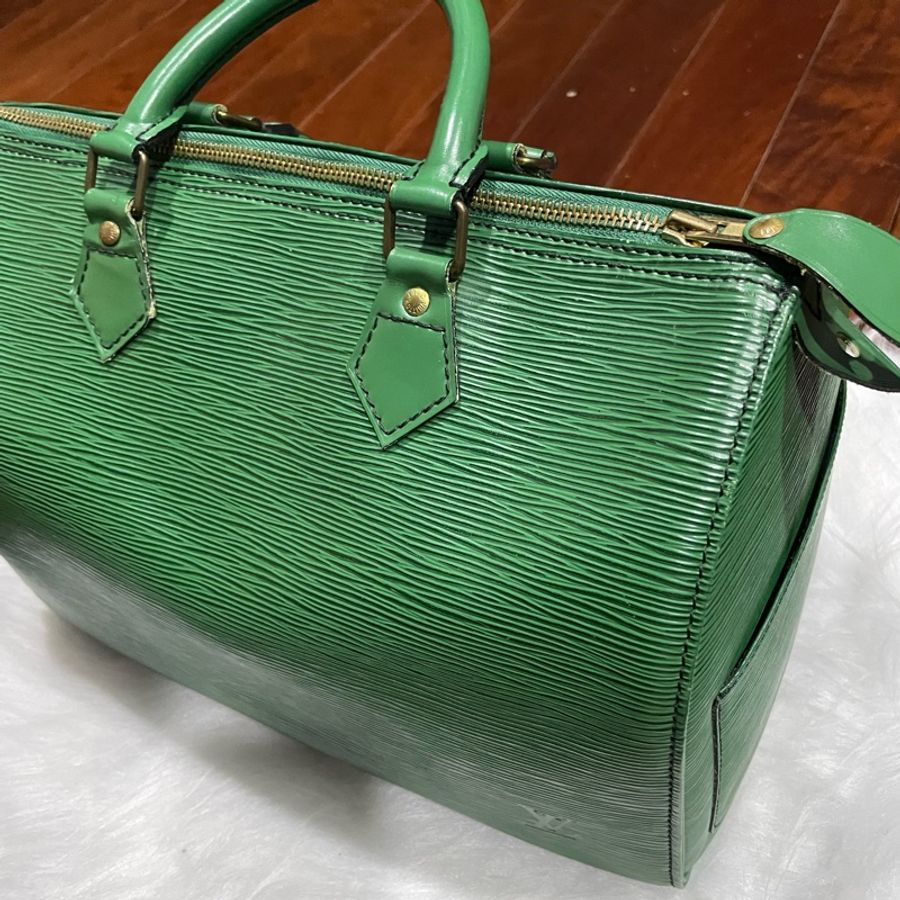 Louis Vuitton Epi Speedy 女用水波紋手提包-1