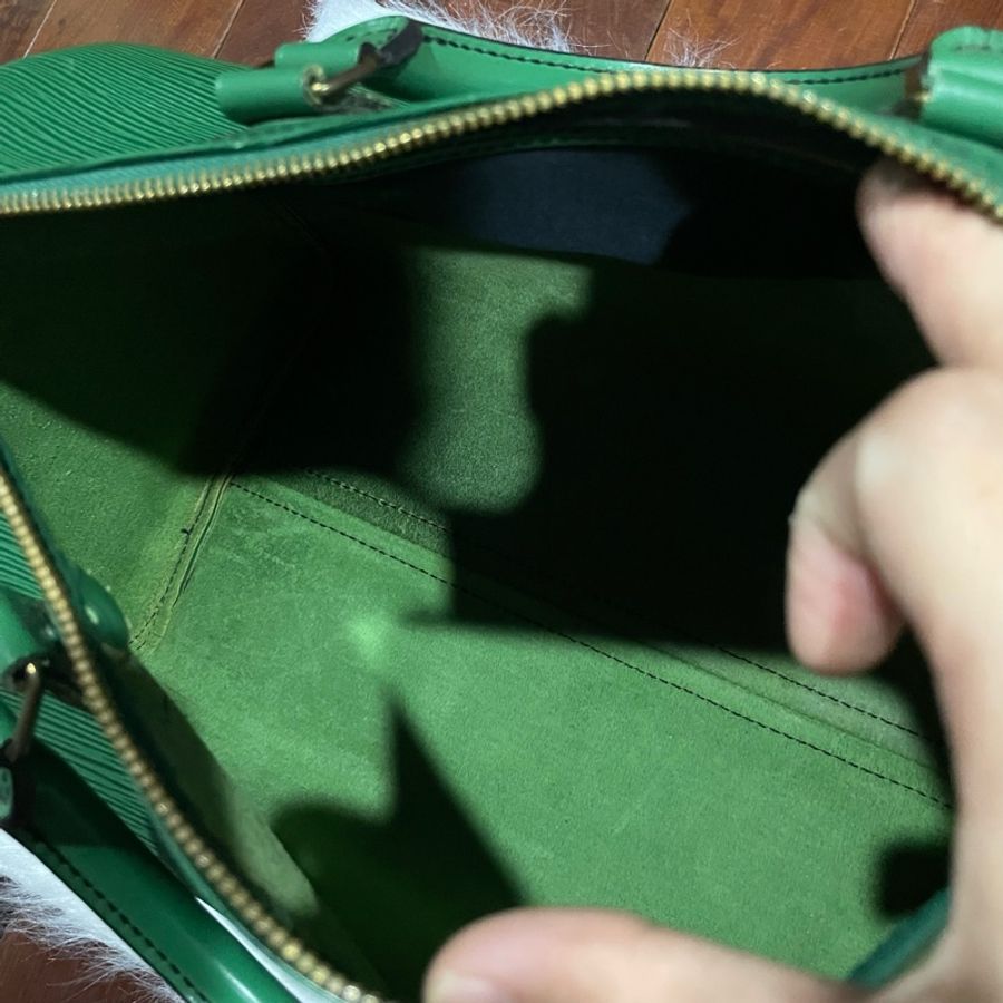 Louis Vuitton Epi Speedy 女用水波紋手提包-8
