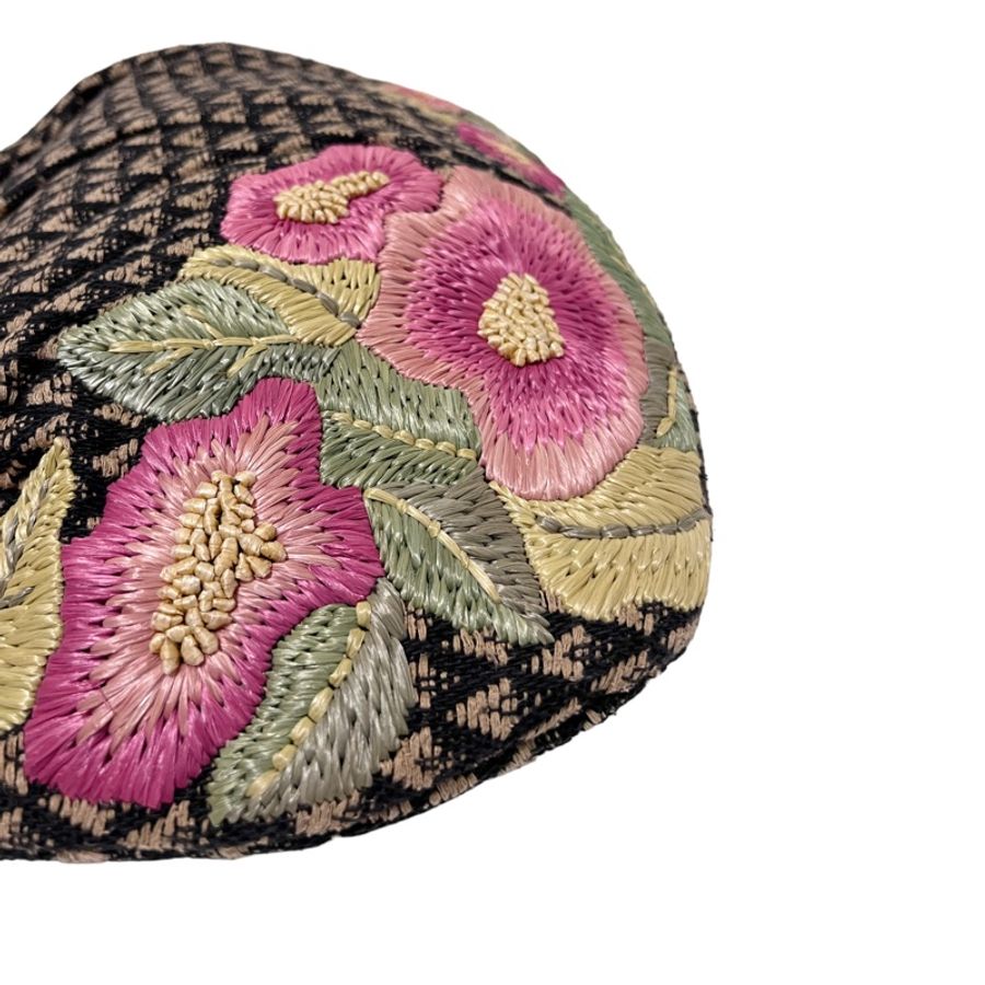 🍒GUCCI刺繡竹節柄拉菲草繡花包 size:大 /2F230810-1-7