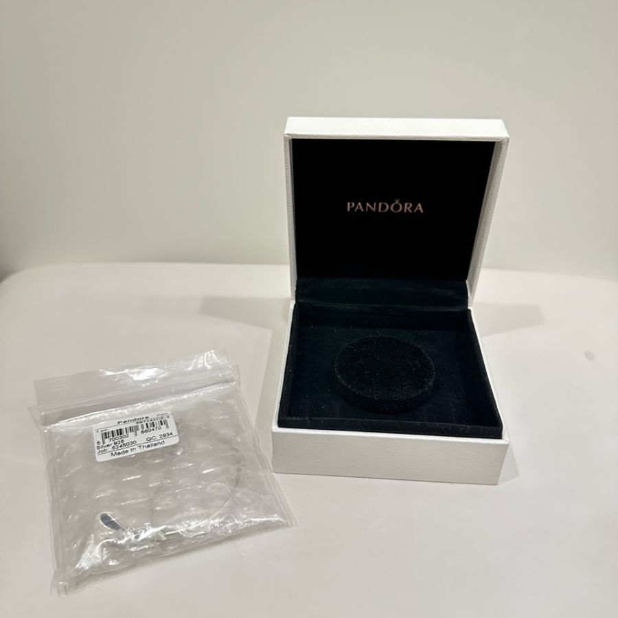 Pandora 蝴蝶結銀手鍊-4