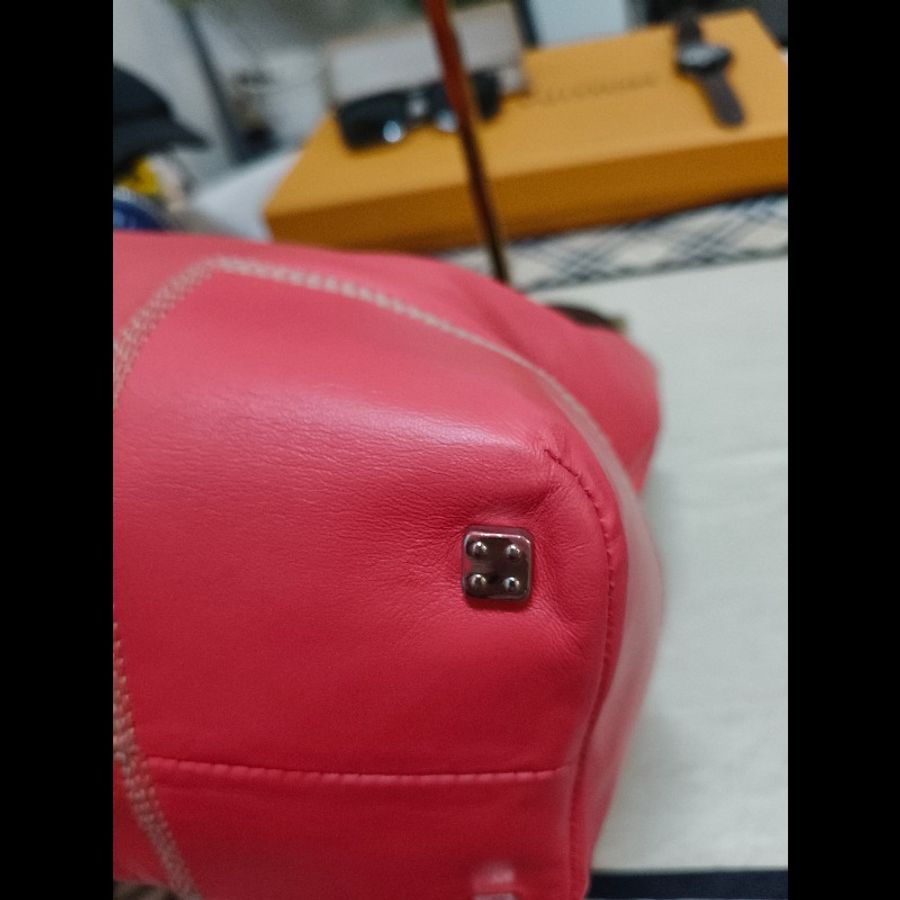 Loewe 桃紅手提包-16