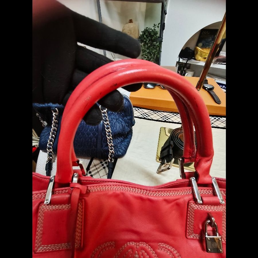 Loewe 桃紅手提包-31