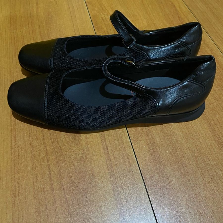 Prada 黑平底娃娃鞋#37-8