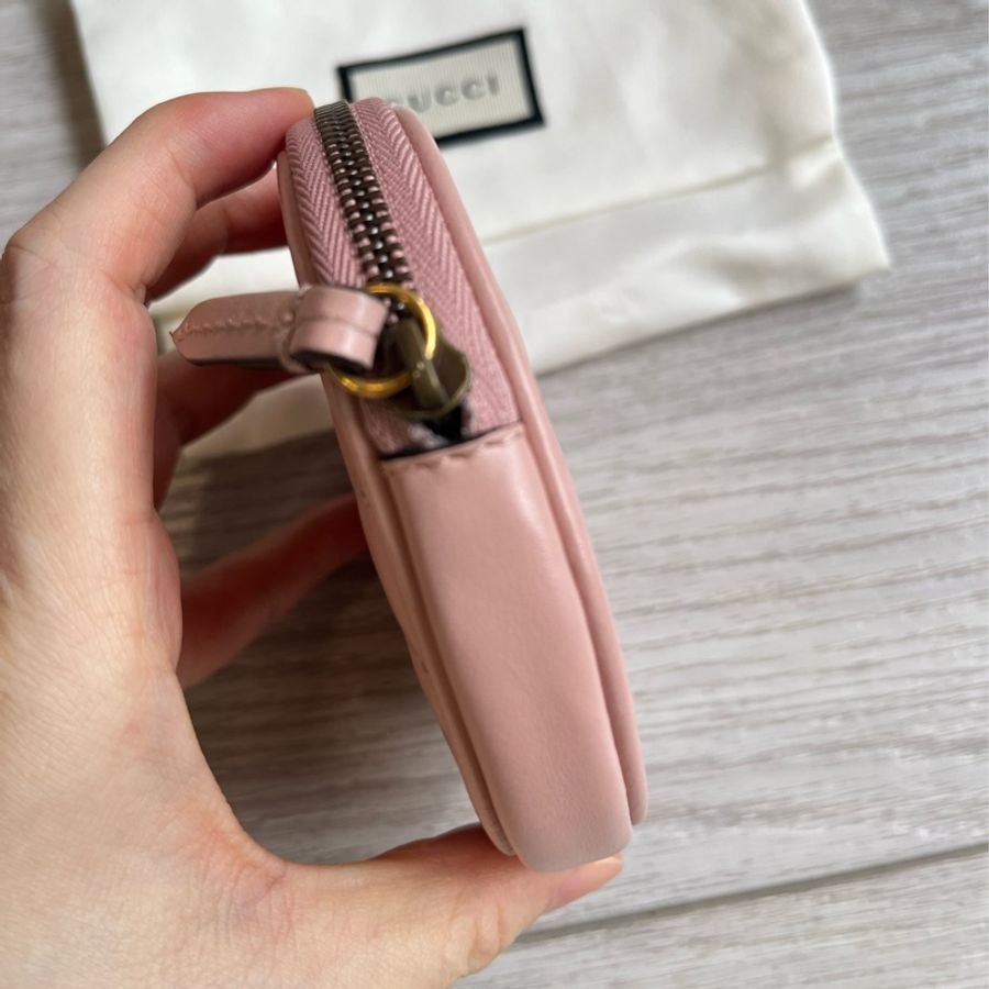 Gucci Marmot 粉色鑰匙零錢包-2