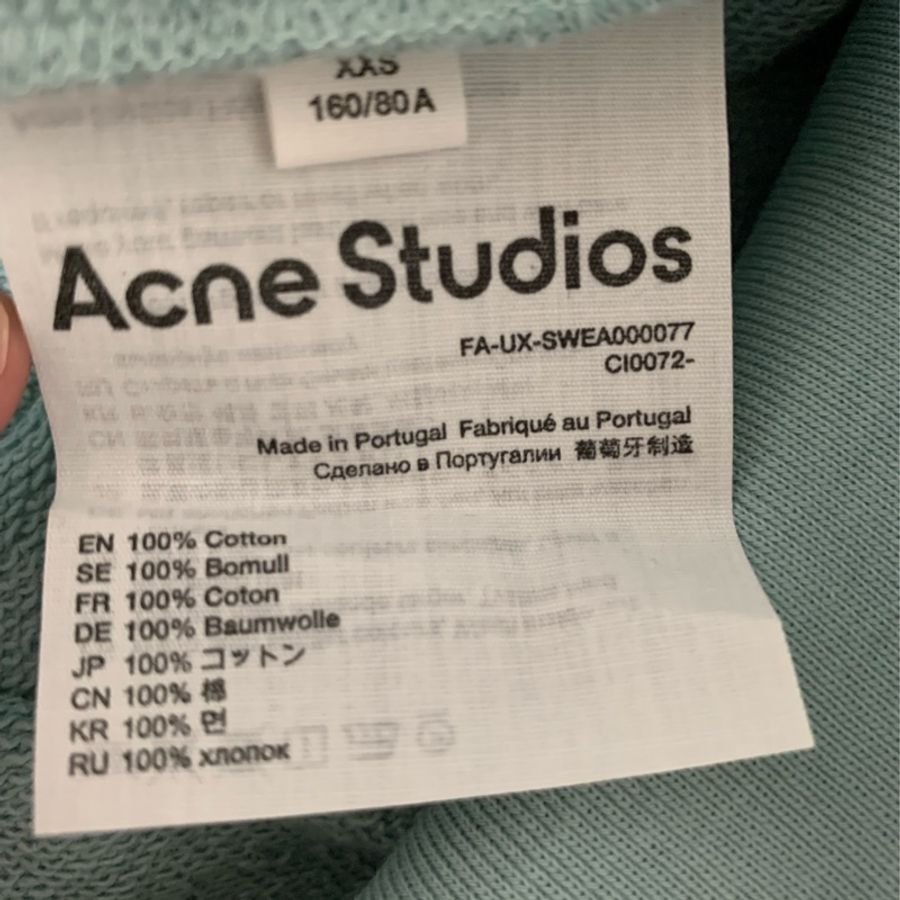 Acne Studios 天藍色大學t ice blue-5