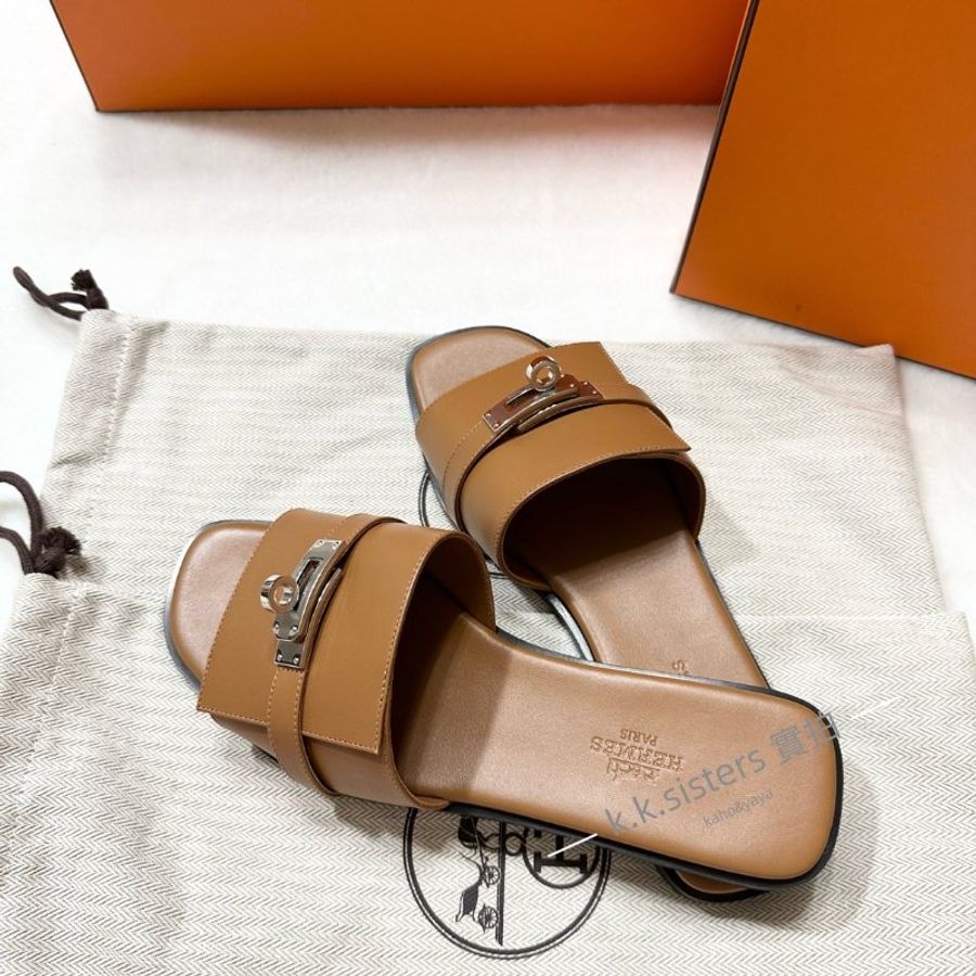 全新Hermes Giulian 涼鞋 拖鞋 kelly 鞋扣 37.5-1