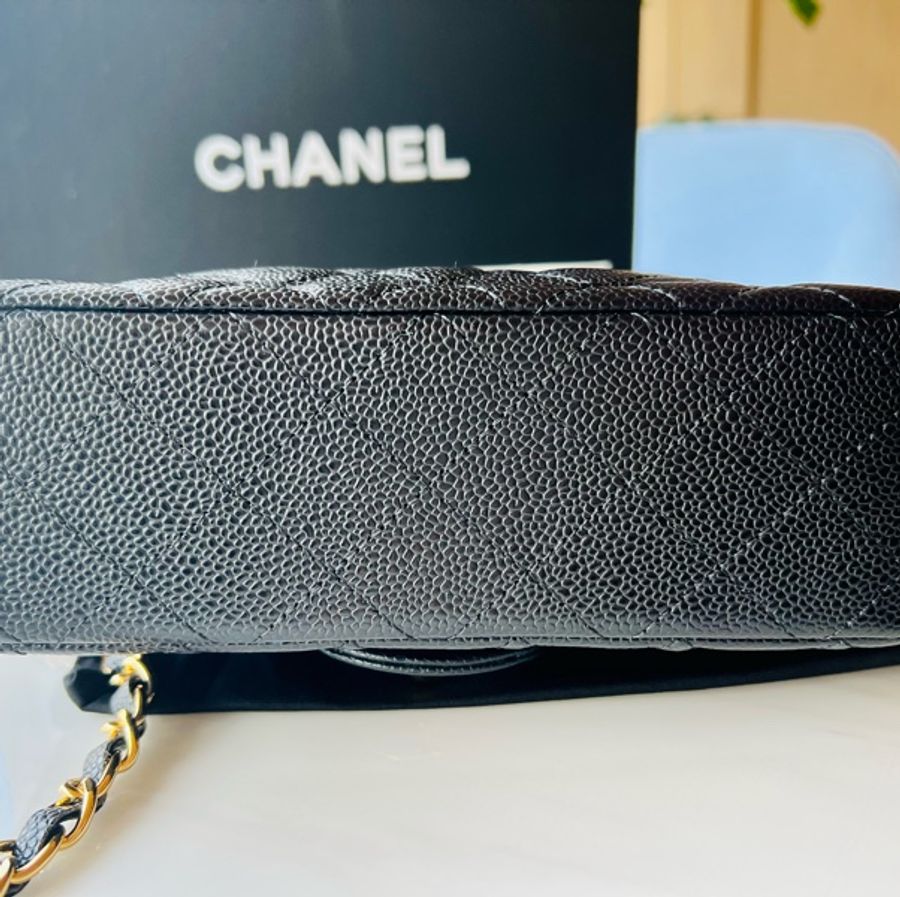 「必入保值款」Chanel 經典黑金扣 荔枝皮Mini Coco 20 CF20-8