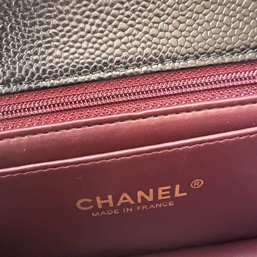 「必入保值款」Chanel 經典黑金扣 荔枝皮Mini Coco 20 CF20-9