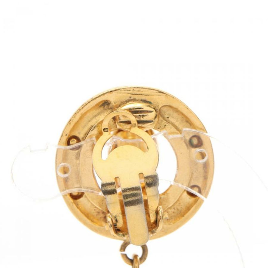 【日本直送】 中古CHANEL[BC]雙C標誌 耳環 鍍金 金色 vintage-4