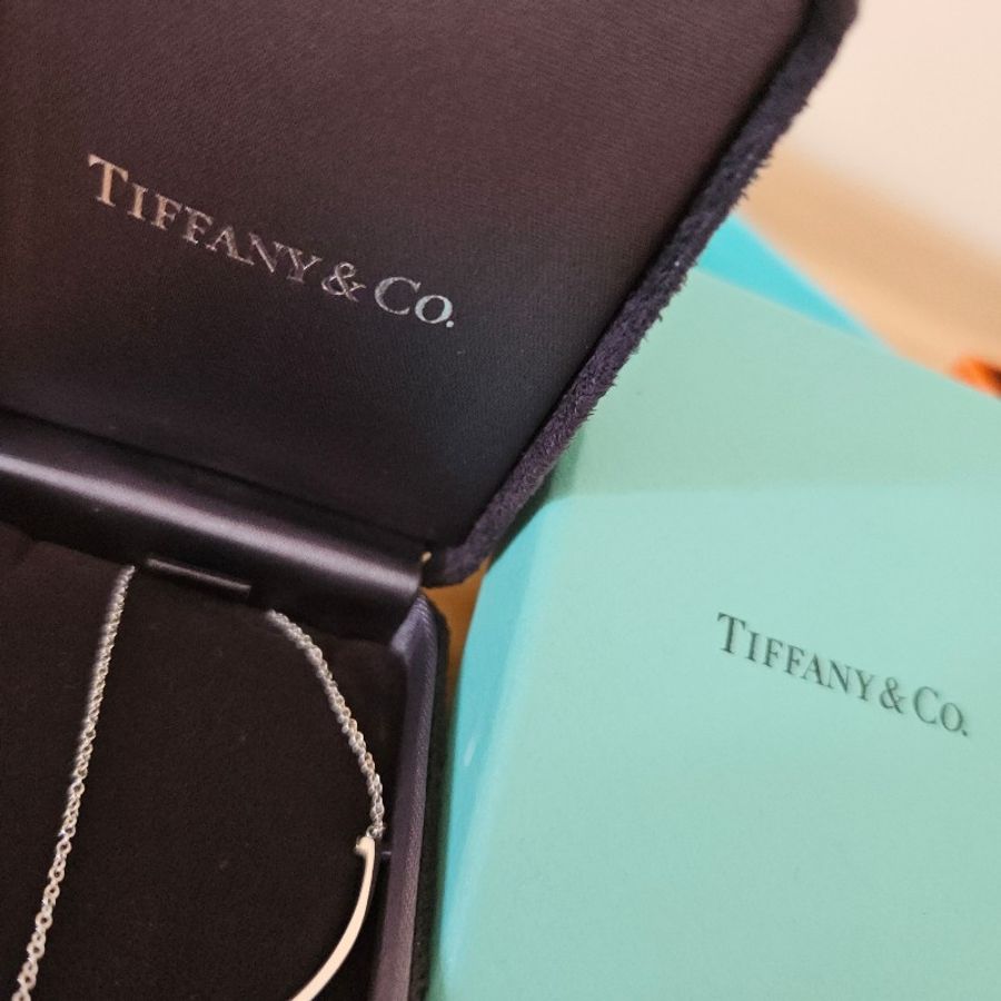 Tiffany&Co. 925純銀 微笑項鍊 Smile Pendant 銀色-3