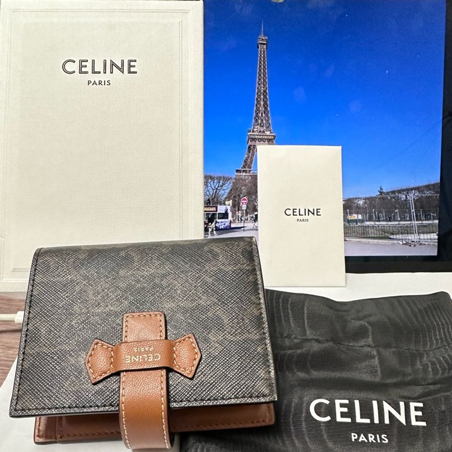 celine 老花短夾-0