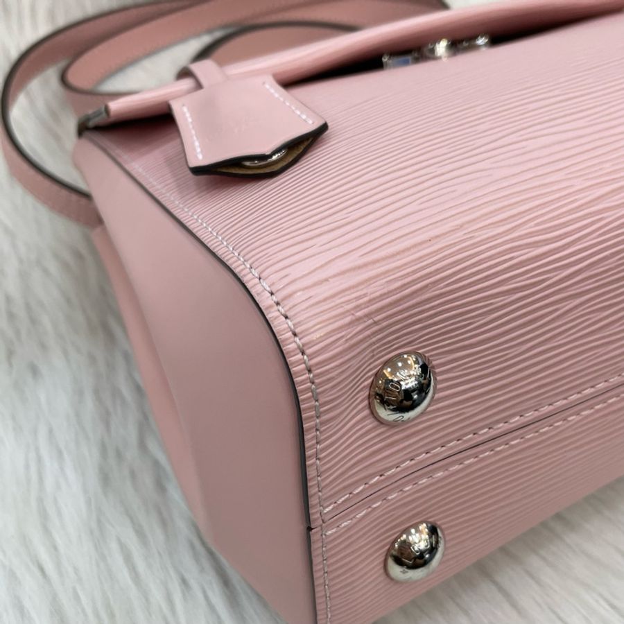 Louis Vuitton M41338粉Epi Cluny BB手提肩背兩用包-5