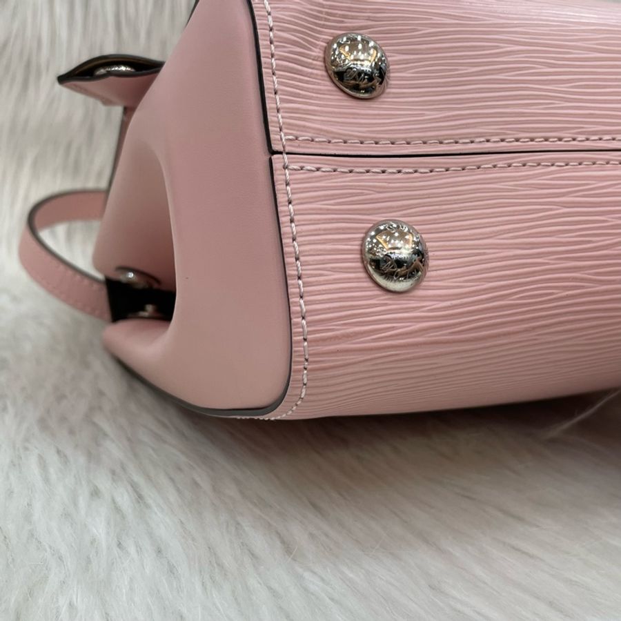 Louis Vuitton M41338粉Epi Cluny BB手提肩背兩用包-8