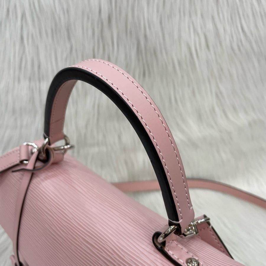 Louis Vuitton M41338粉Epi Cluny BB手提肩背兩用包-11