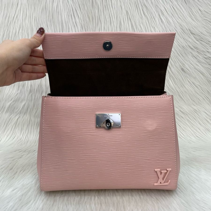 Louis Vuitton M41338粉Epi Cluny BB手提肩背兩用包-15