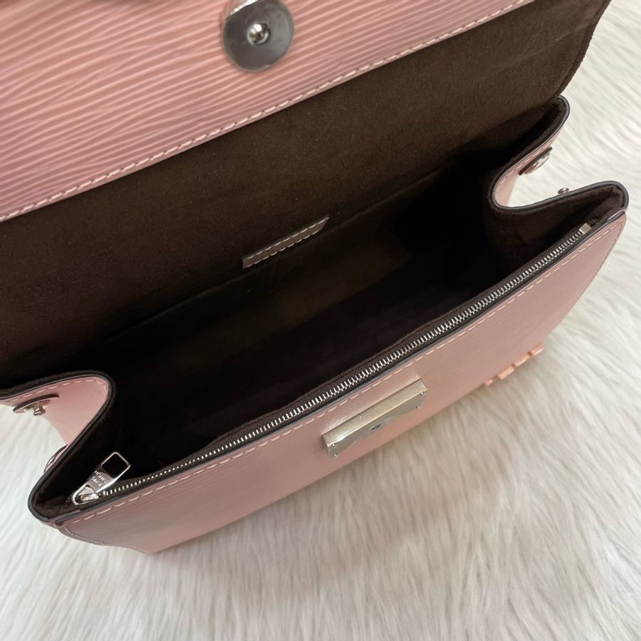 Louis Vuitton M41338粉Epi Cluny BB手提肩背兩用包-17
