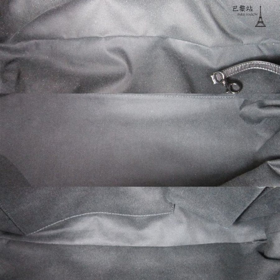 【巴黎站二手名牌專賣店】＊現貨＊CHANEL 香奈兒 真品＊霧灰黑菱格購物包-4