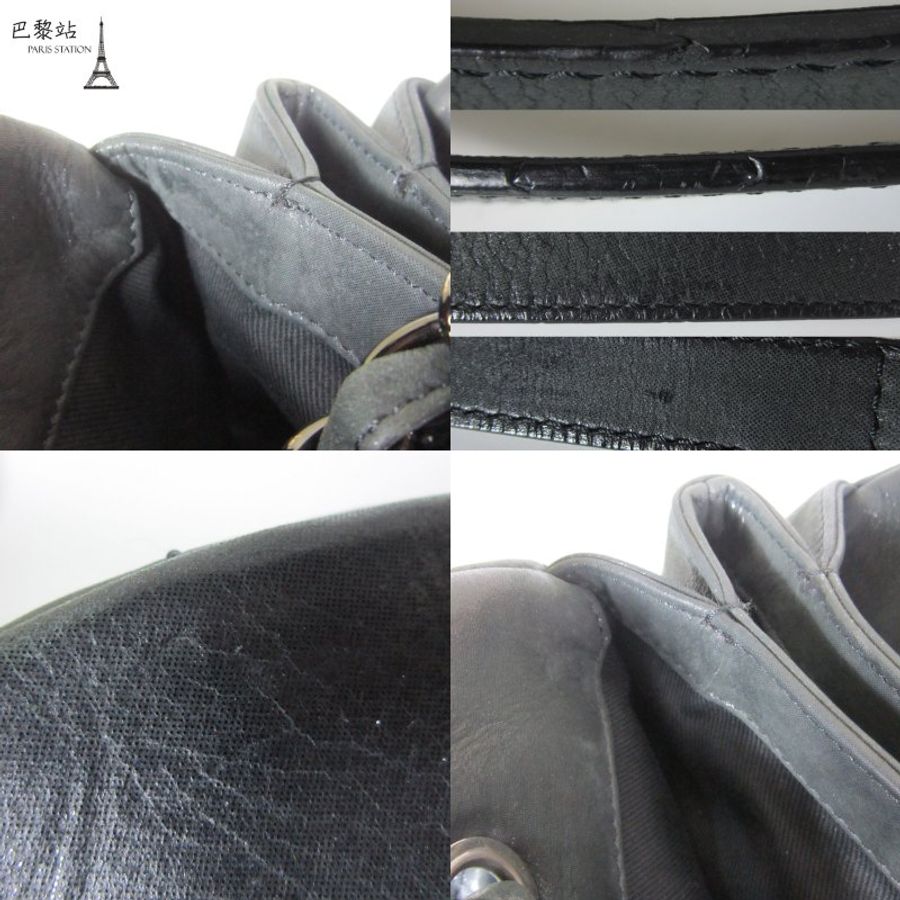 【巴黎站二手名牌專賣店】＊現貨＊CHANEL 香奈兒 真品＊霧灰黑菱格購物包-8