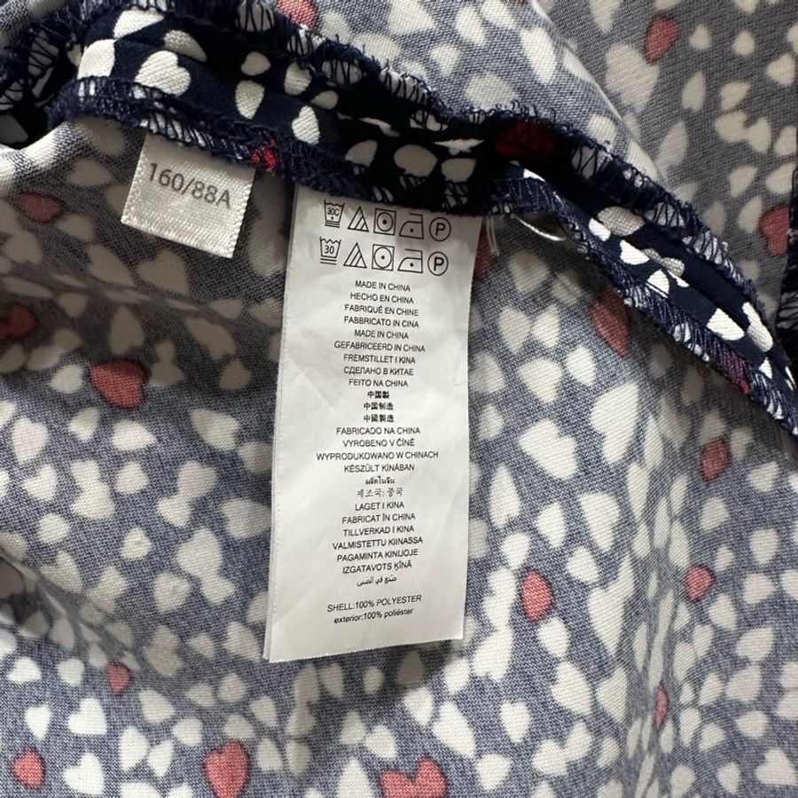 Michael Kors 白紅愛心深藍底 修身洋裝-13