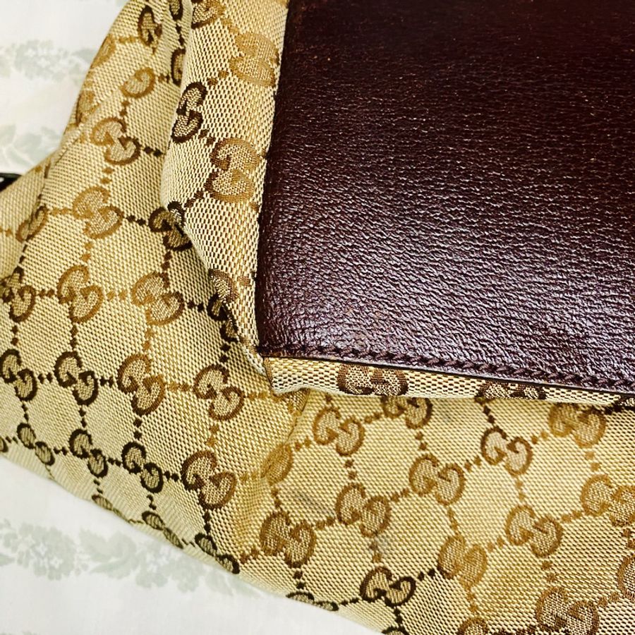 Gucci 老花經典大托特包#Gucci #托特包 #經典老花 #二手九成新-11