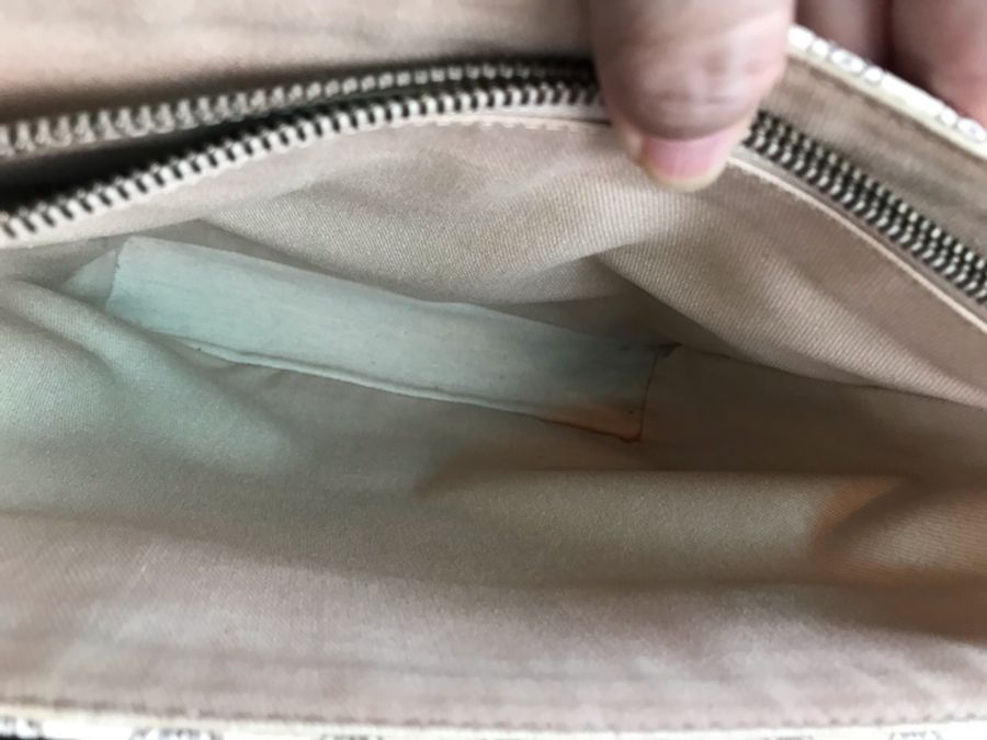 Celine白色老花手提包-13