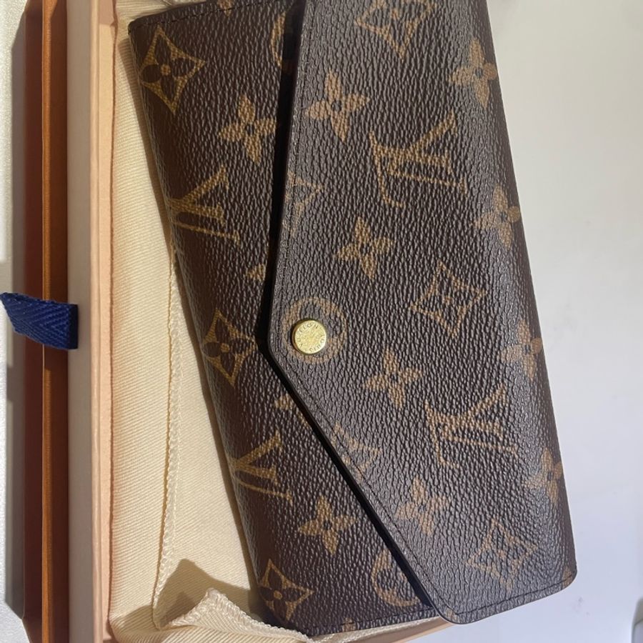 LV 老花 雙折長錢包 棕色 誠可議-3
