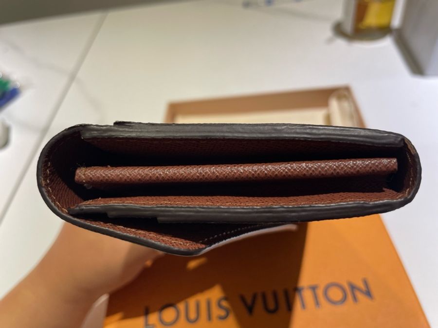 LV 老花 雙折長錢包 棕色 誠可議-12