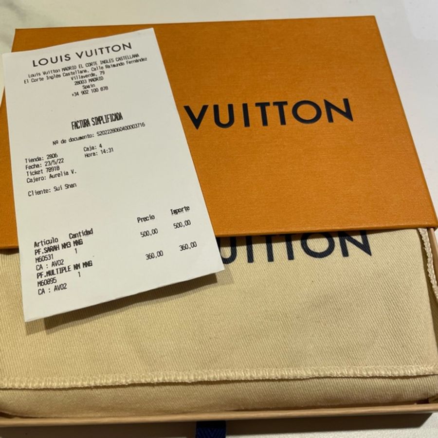 LV 老花 雙折長錢包 棕色 誠可議-13