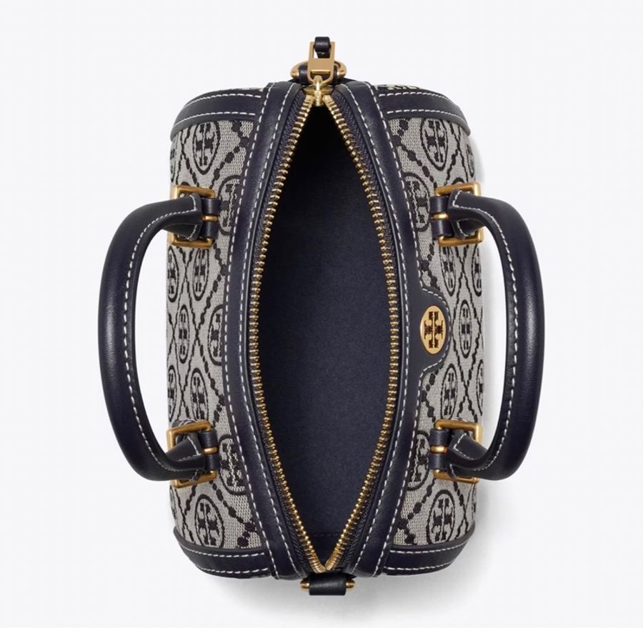Tory Burch 專櫃款 T MONOGRAM 緹花迷你波士頓包-2