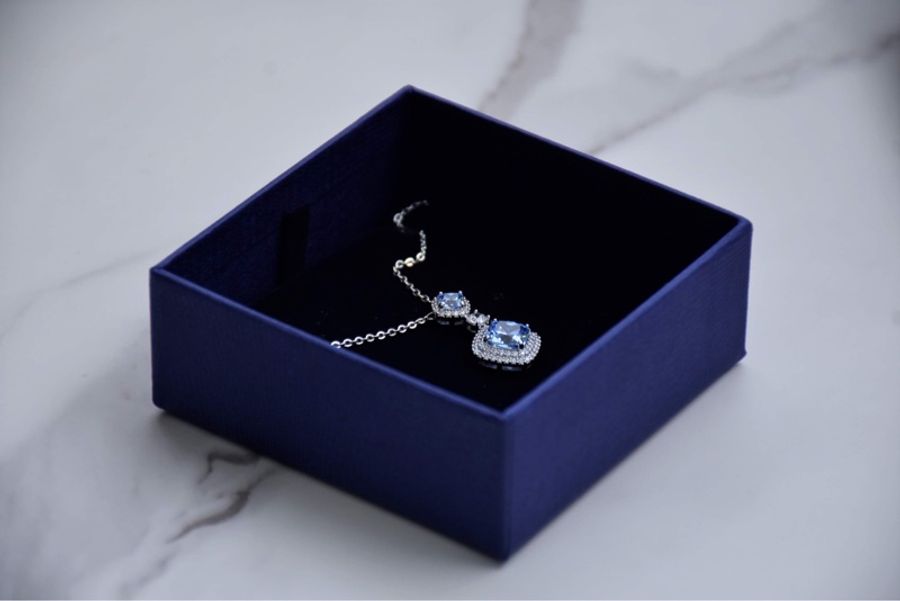 (全新)SWAROVSKI 垂墜水晶項鍊-3