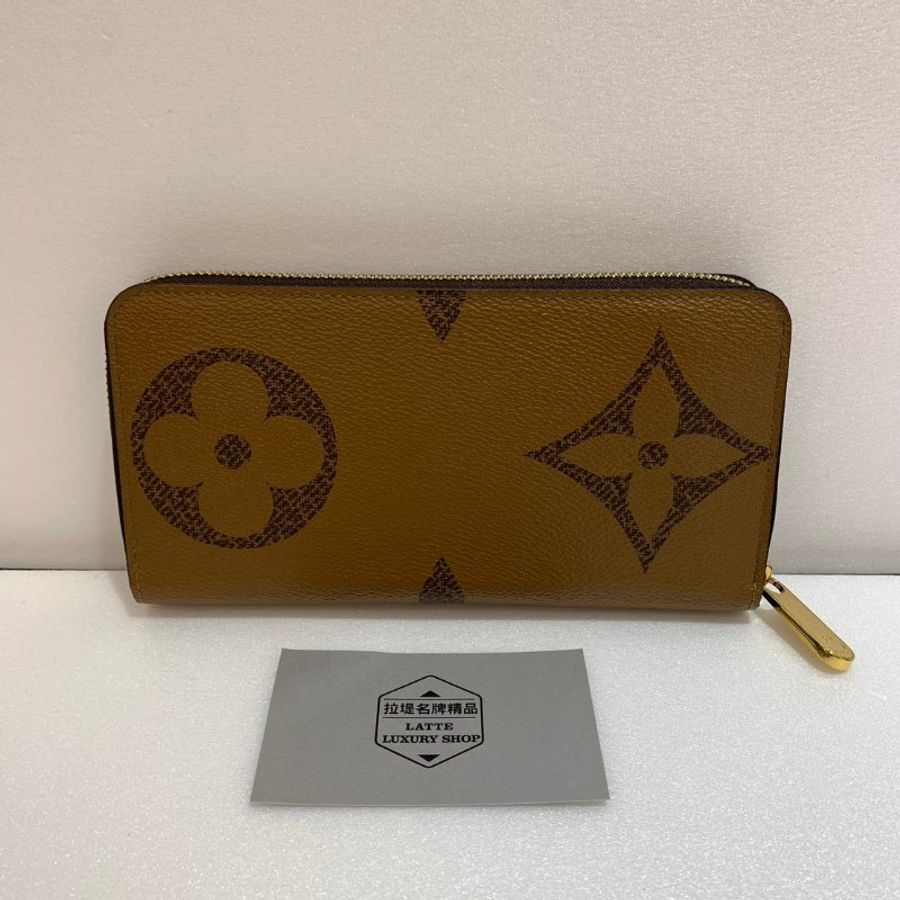 LV 拉鍊長夾/皮夾 M69353 93成新-0