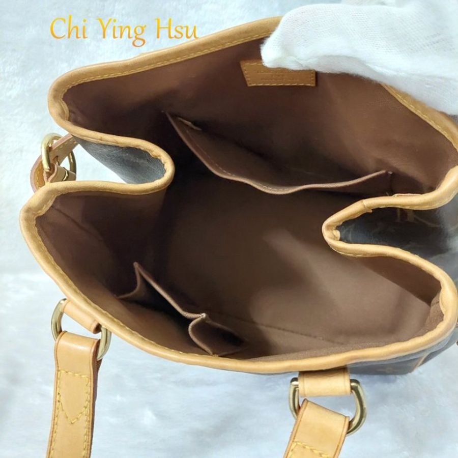 LV M51156 Vintage 🎀已保留 🎀 二手 經典老花小號南瓜包 名媛包 斜背包~整體約9成新以上-5