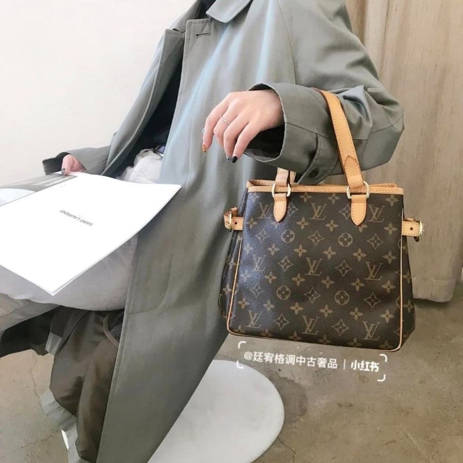 LV M51156 Vintage 🎀已保留 🎀 二手 經典老花小號南瓜包 名媛包 斜背包~整體約9成新以上-9