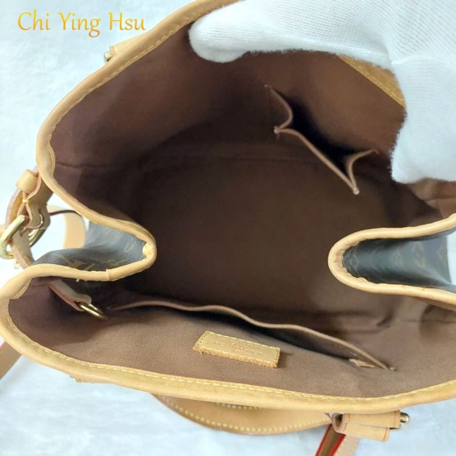 LV M51156 Vintage 🎀已保留 🎀 二手 經典老花小號南瓜包 名媛包 斜背包~整體約9成新以上-15