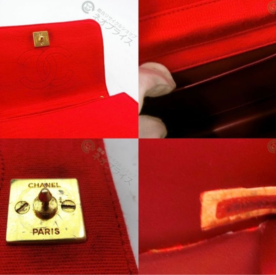 Chanel日本經典coco 20紅金老香。絕版品-12