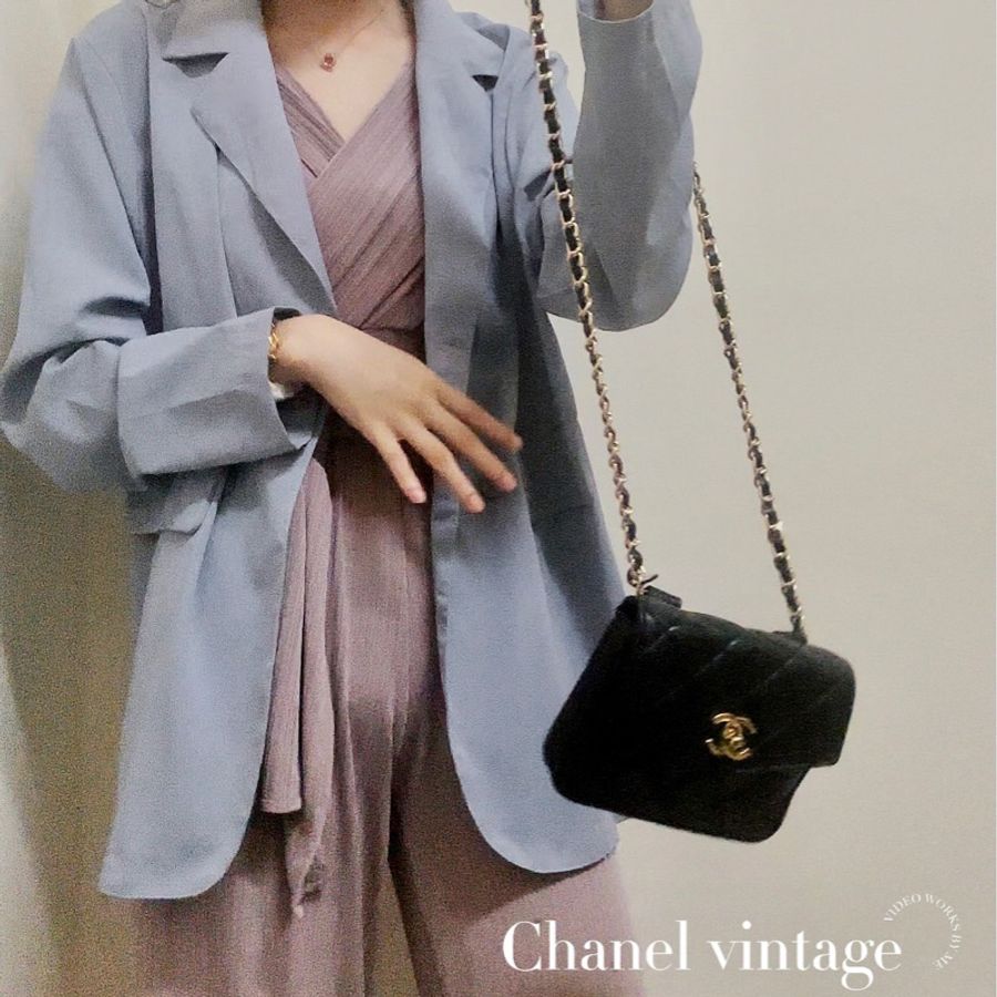 🔥稀有爆款釋出🔥95新極美品✨#Chanel #vintage 黑金羊皮 #腰包 #斜背鏈條包‼️各大明星同款‼️-20