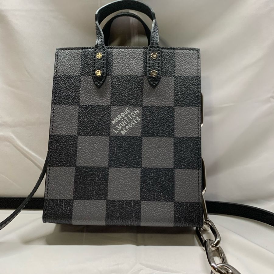 Lv Louis Vuitton Sac Plat Xs 棋盤格迷你琴譜包 N60479-1