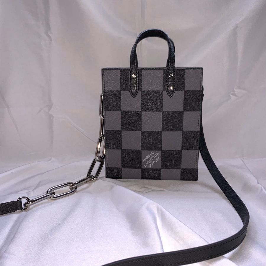 Lv Louis Vuitton Sac Plat Xs 棋盤格迷你琴譜包 N60479-5