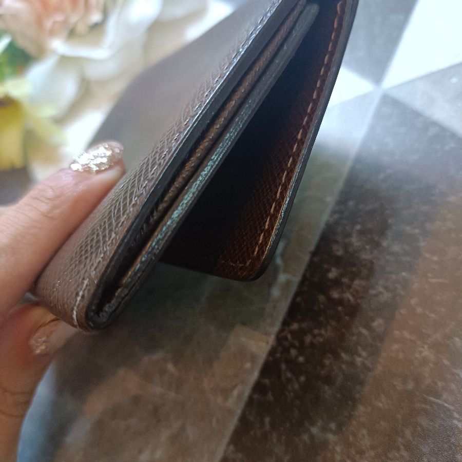 LV 咖啡色 皮夾卡夾-6