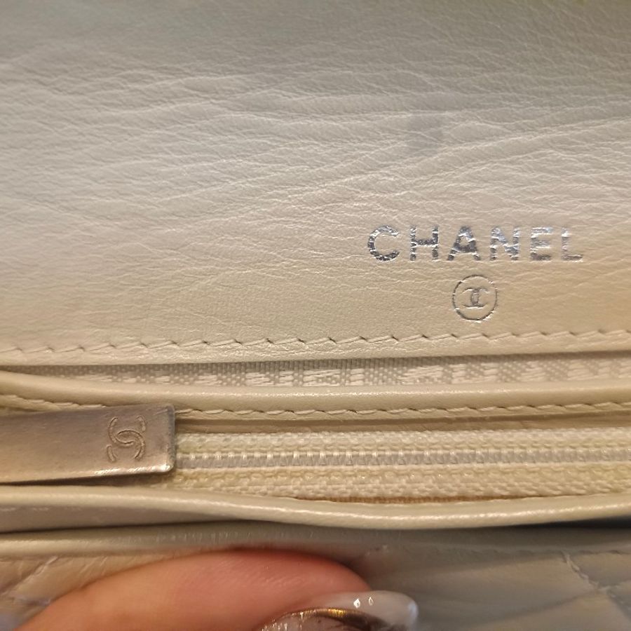 chanel 香奈兒 康朋款 白色皮夾(售出欣賞-3