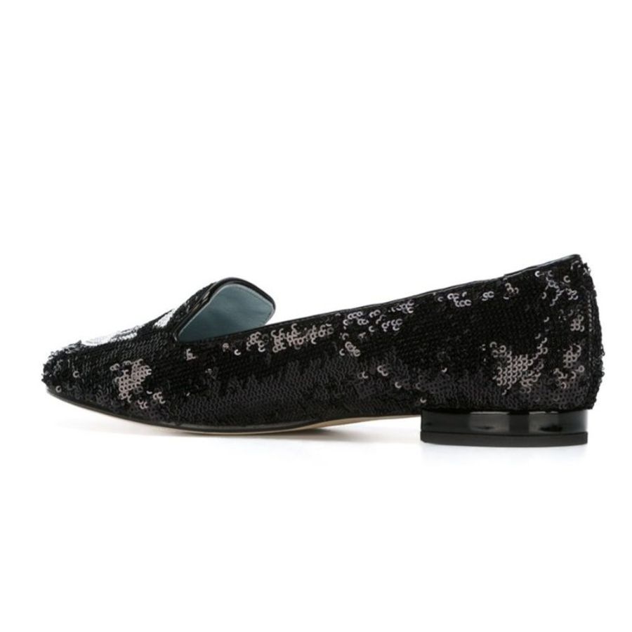 Chiara Ferragni CF1219 Flirting 眨眼小牛皮立體縫製亮片樂福鞋 EU36/38-4