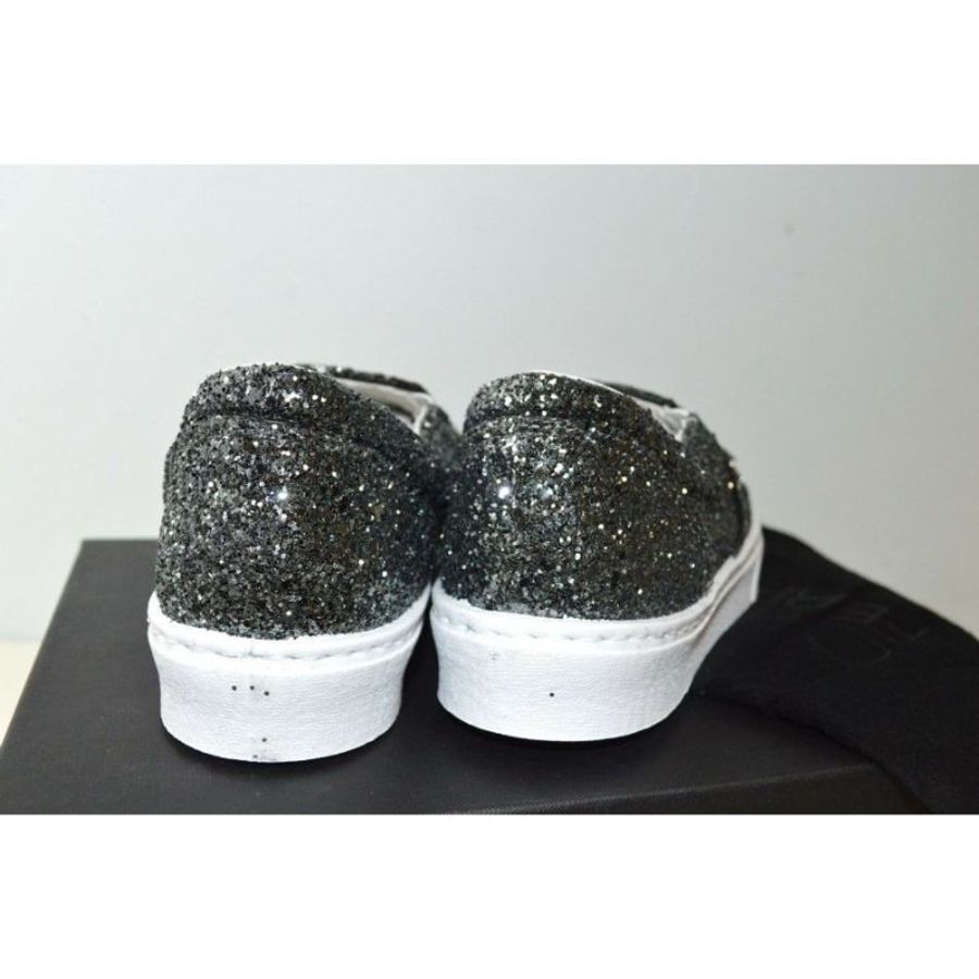 Chiara Ferragni CF653 灰黑色眨眼厚底樂福球鞋 EU 37-2