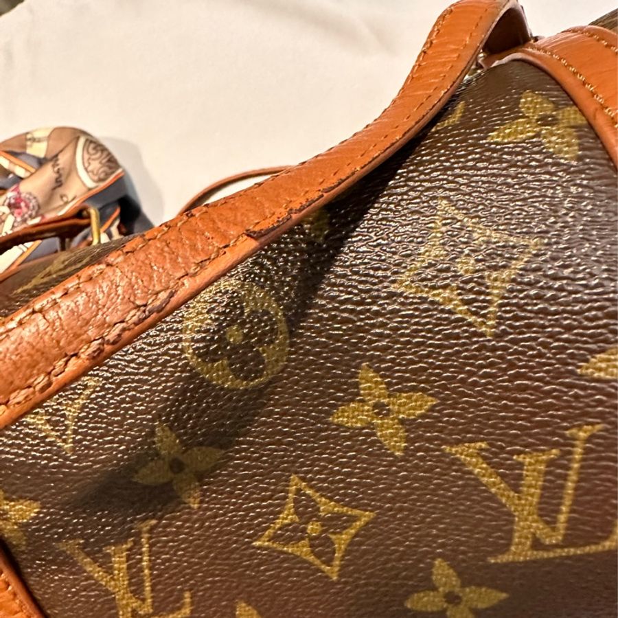 LV Papillon 巴比倫 巴比龍 紅皮26(cm) 圓桶手提包-18