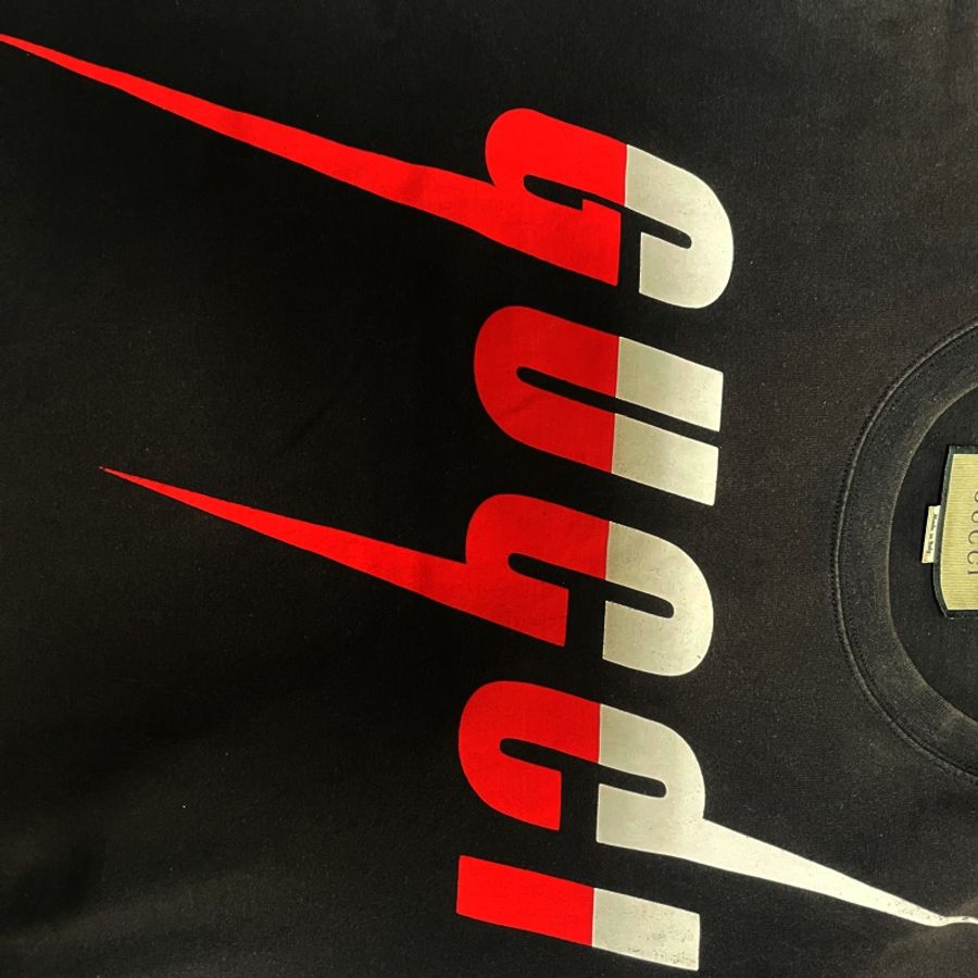Gucci 閃電logo短袖 XS 黑色-1