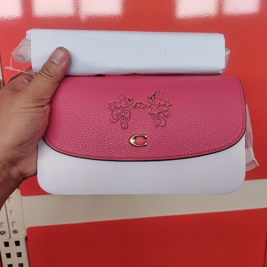 Coach 迪士尼聯名專櫃款粉色WOC-0