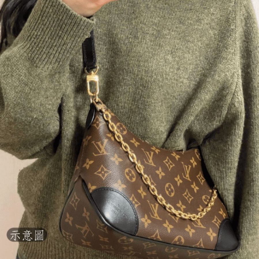 LV Louis Vuitton Boulogne 牛角包 晶片款式-5
