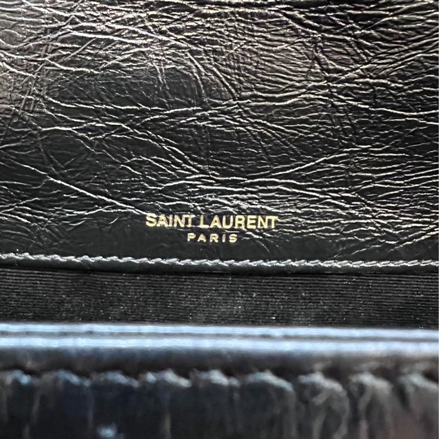 YSL Niki baby 仿舊金鏈 斜背 肩背包 近全新-30